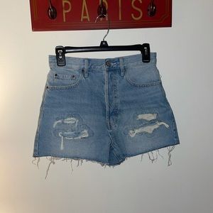 Pacsun Vintage Ultra High Rise Denim Shorts